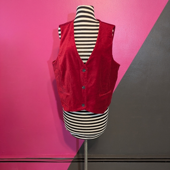 GAP Jackets & Blazers - NWT GAP Burgundy Red Vest